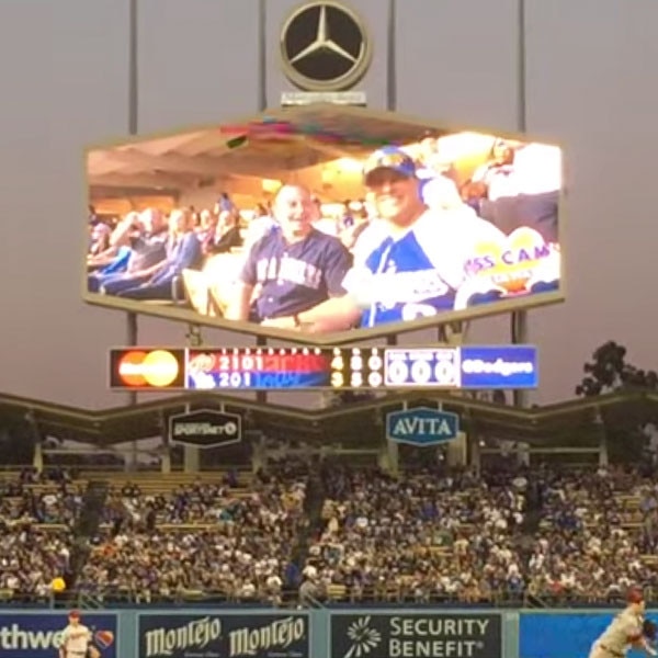 Watch Reaction to First Gay Kiss Cam at Dodgers Stadium
