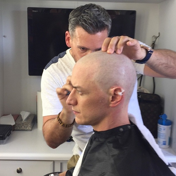 Professor X Is Bald! See James McAvoy as ''Reborn'' Charles Xavier - E!  Online