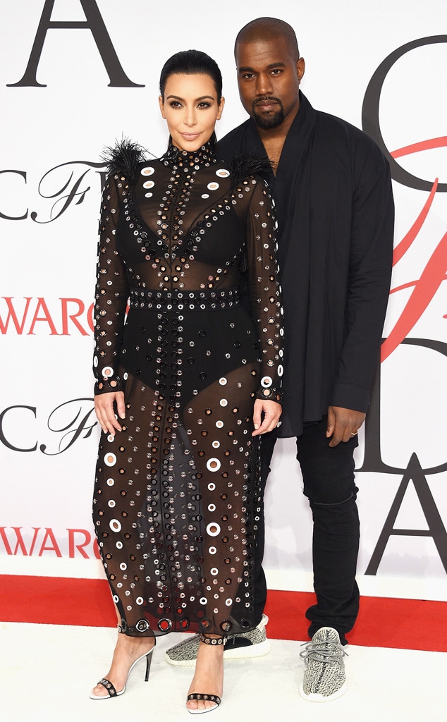 Kim Kardashian, Kanye West, CFDA 2015