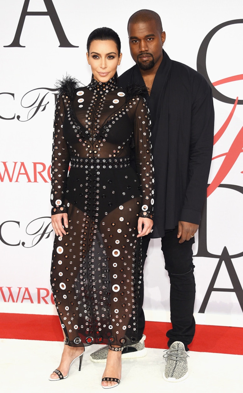 Kim Kardashian, Kanye West, CFDA 2015