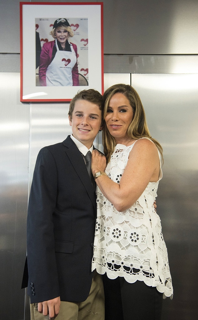 Cooper Endicott with his mother Melissa Rivers