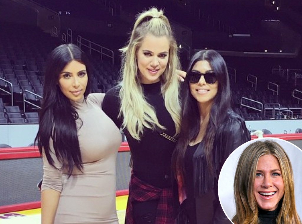 Kim Kardashian, Khloe Kardashian, Kourtney Kardashian, Jennifer Aniston