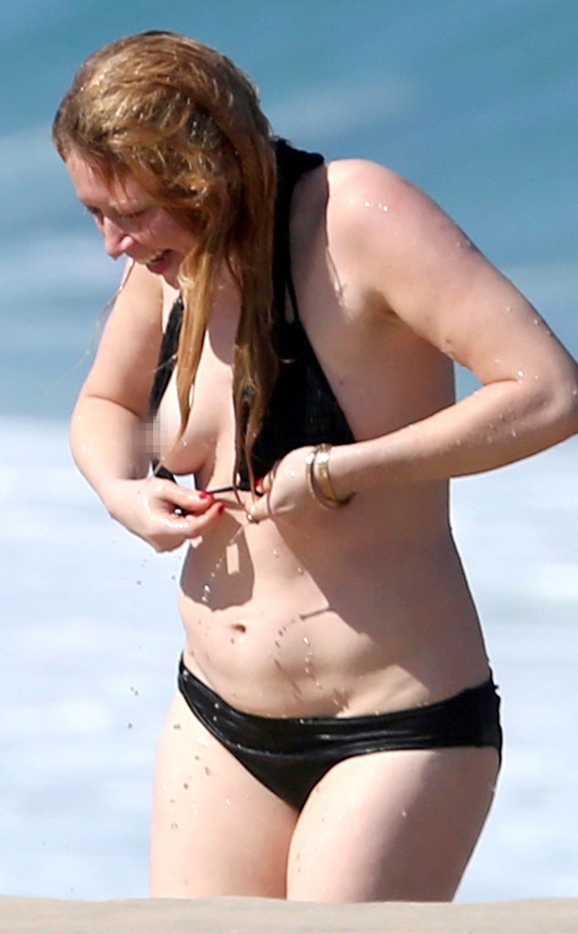 Nip Slip Natasha Lyonne Flashes Her Boob in a Bikini