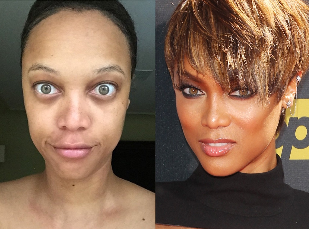 tyra banks sans maquillage - tyra banks young