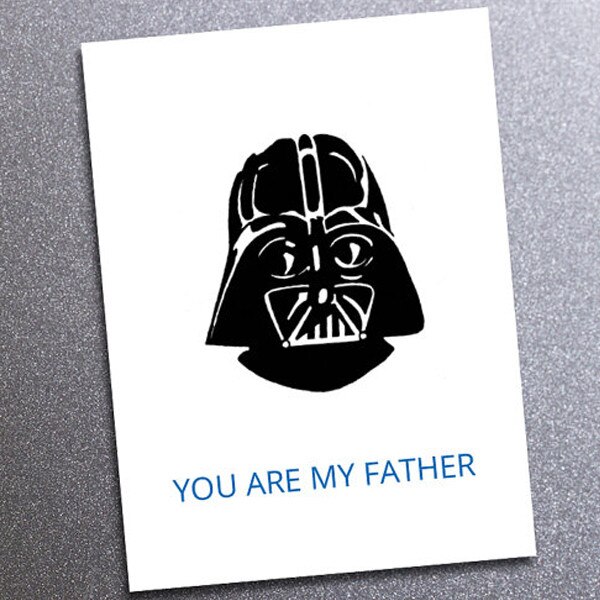 Darth Vader Father's Day Card, $3.50 from Father's Day Gift Guide 2015 ...