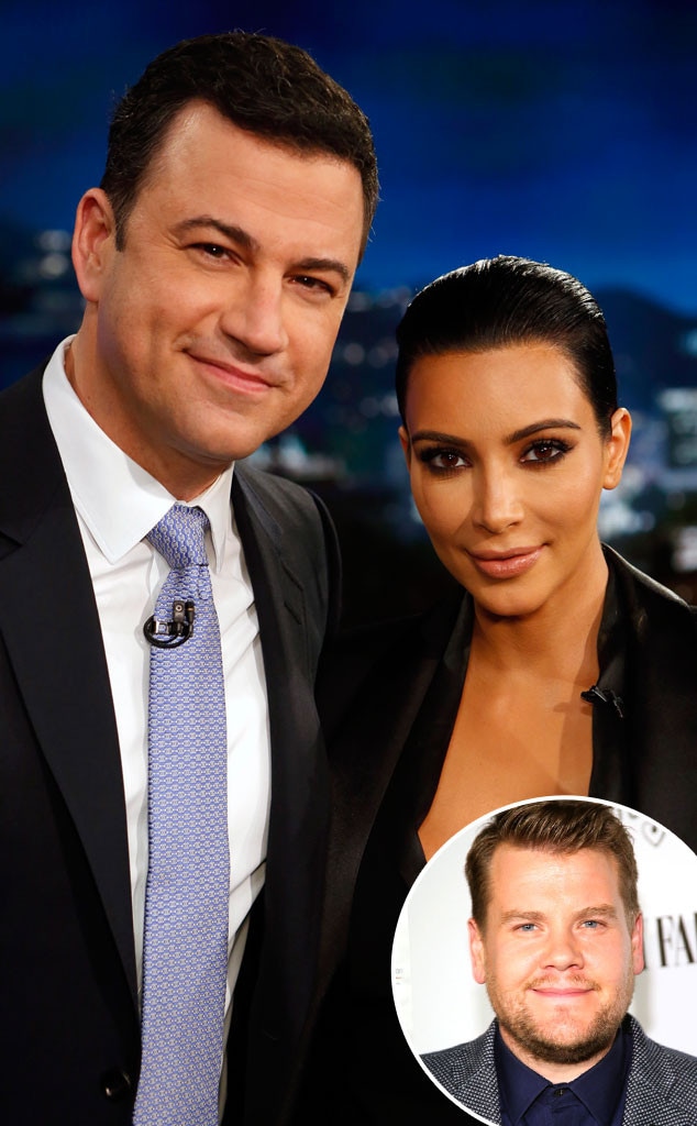 Jimmy Kimmel, Kim Kardashian, James Corden