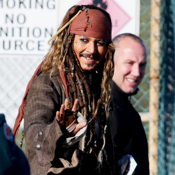 Johnny Depp, Pirates of the Caribbean, BTS