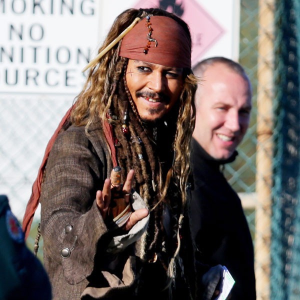 Johnny Depp, Pirates of the Caribbean, BTS