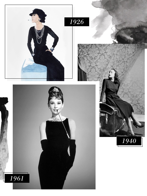 chanel black dress history