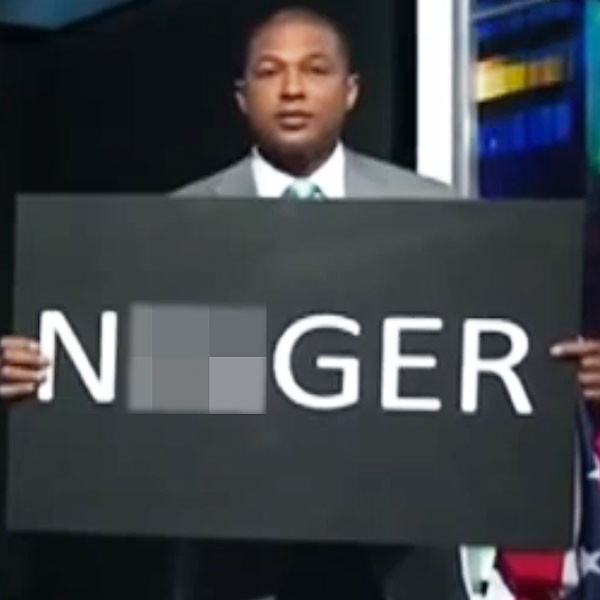 Don Lemon Holds Uncensored N-Word Sign, Asks If Viewers Are Offended