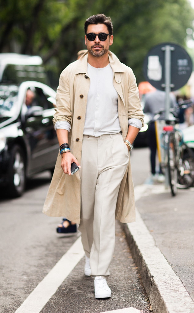 Alex Badia from Men's Fashion Week Street Style | E! News