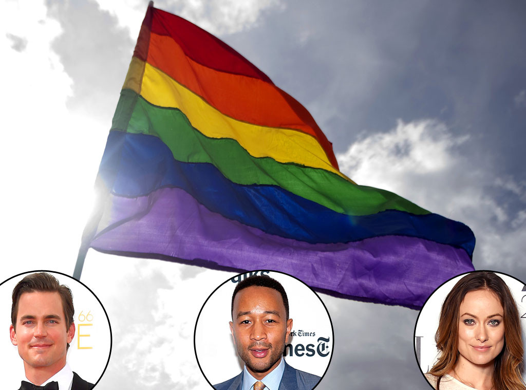 Celeb Reax Gay Marriage Rainbow Flag