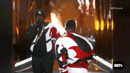Diddy BET Fall GIF
