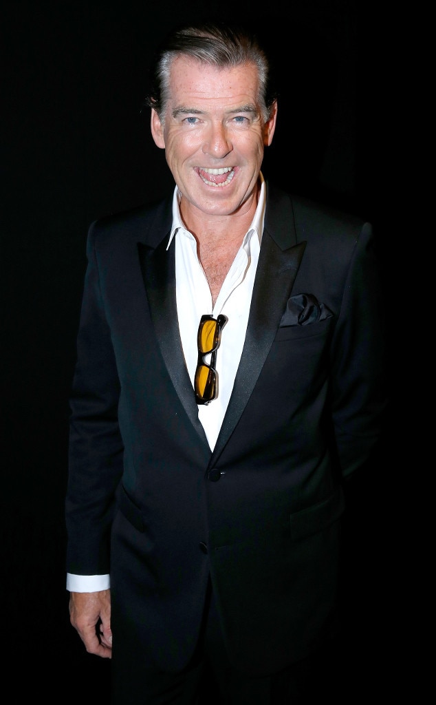 Pierce Brosnan from Stars at Men's Fashion Week Spring 2016 E! News