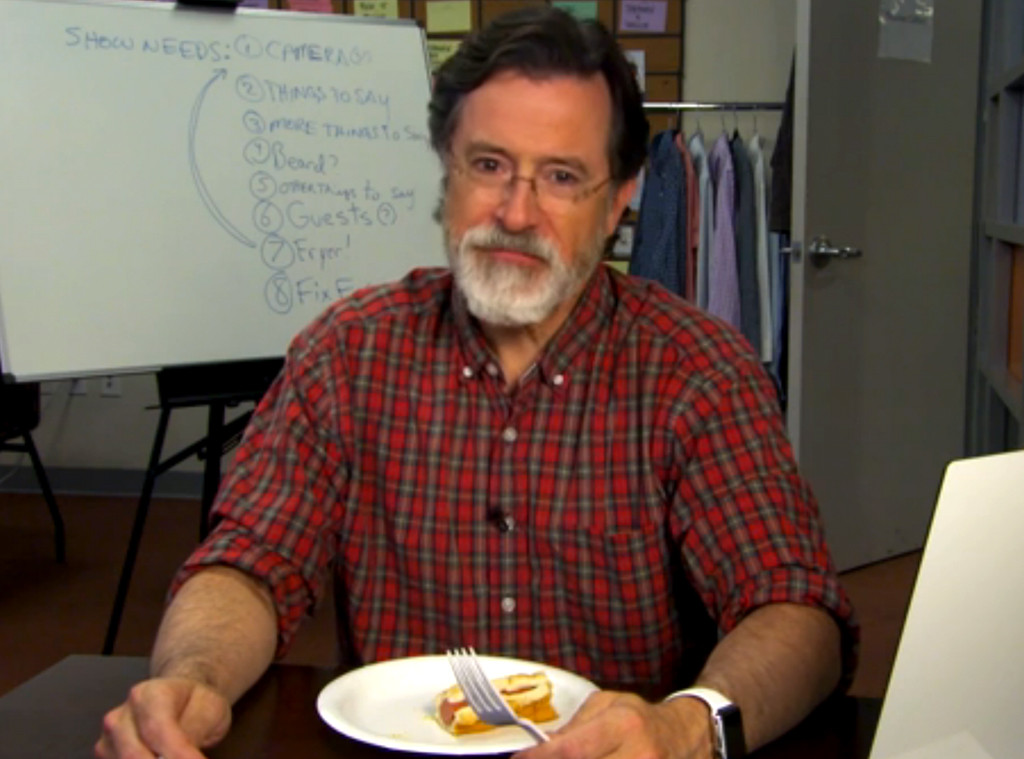 Stephen Colbert Shaves Beard