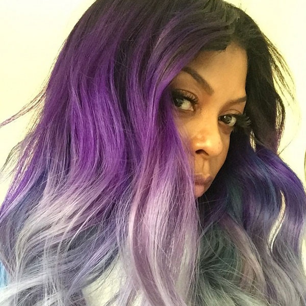 Surprise! Taraji P. Henson Dyes Her Hair Purple - E! Online