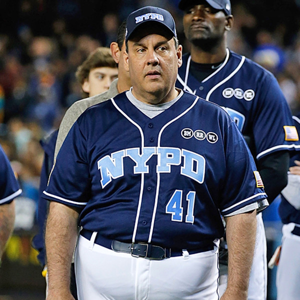 Chris Christie Wears Unfortunately Tight Pants at Softball Game