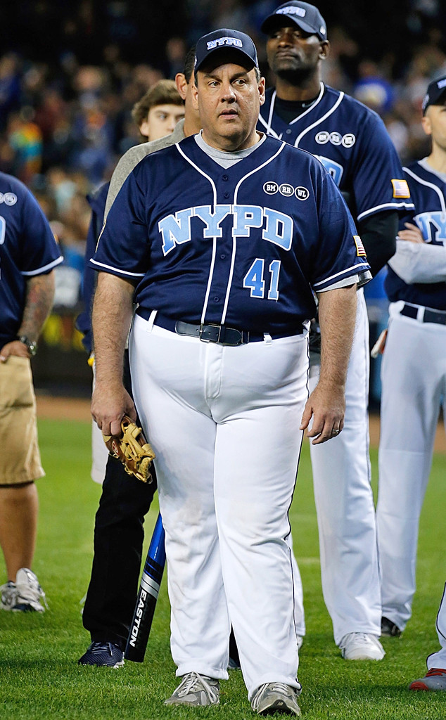Chris Christie Wears Unfortunately Tight Pants at Softball Game