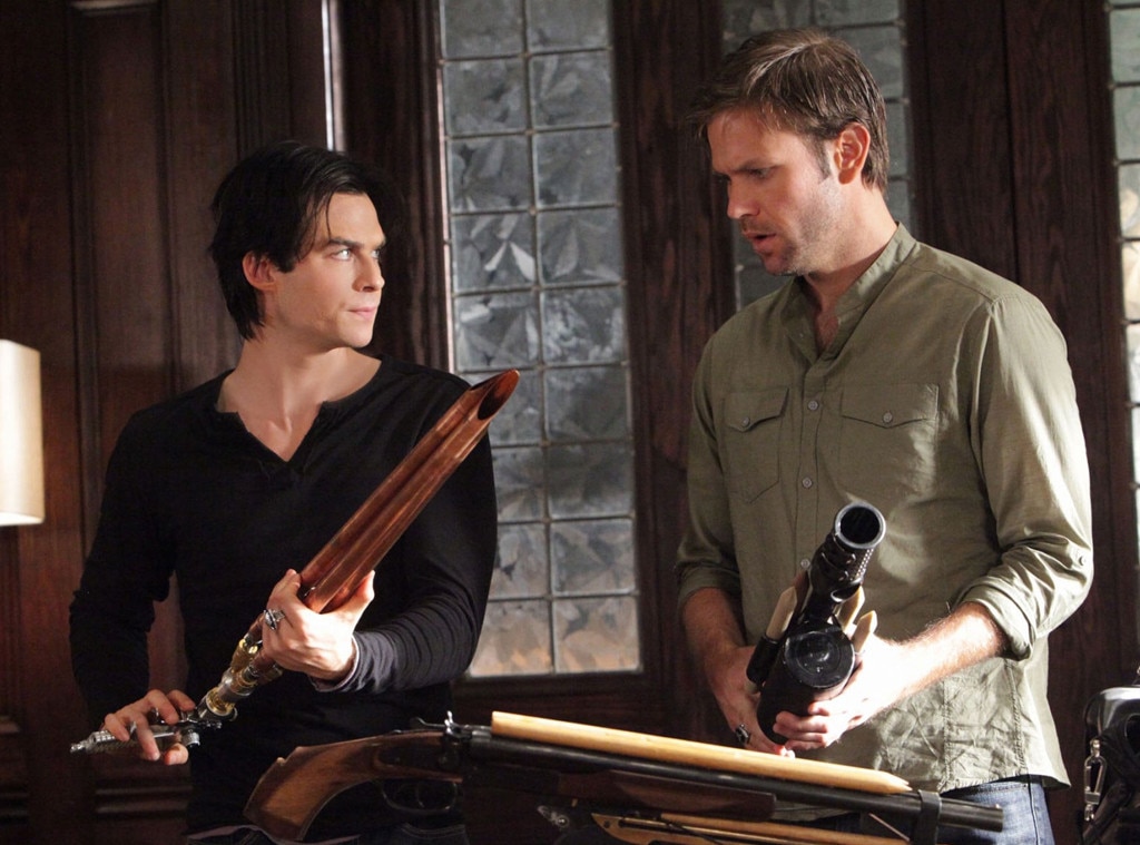 14. Damon and Alaric, The Vampire Diaries from The 22 Best Bromances in