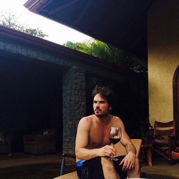 Shirtless Ian Somerhalder Has Never Made Wine Look So Sexy ...