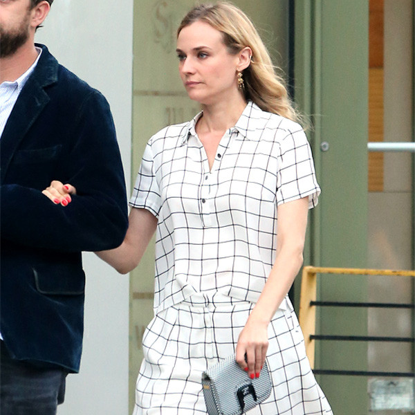Gimme That! Diane Kruger's $45 Checkered Culottes Ensemble