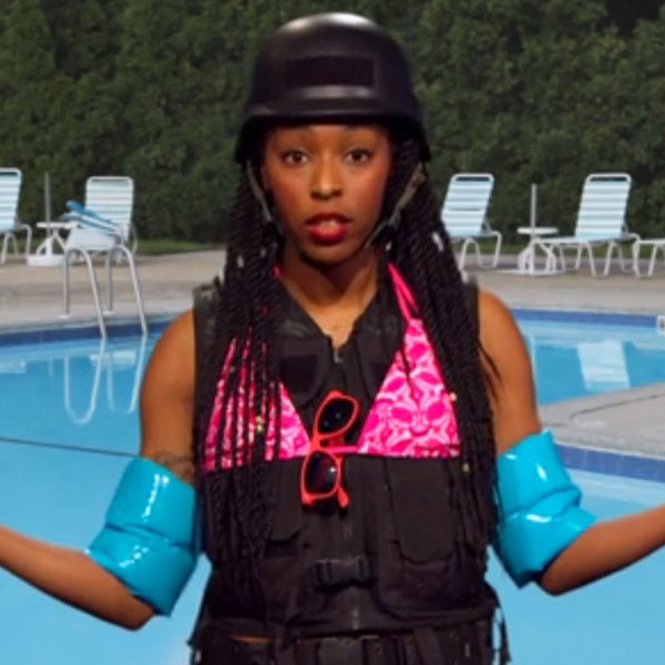 Daily Show s Jessica Williams Wears Armored McKinney Bikini