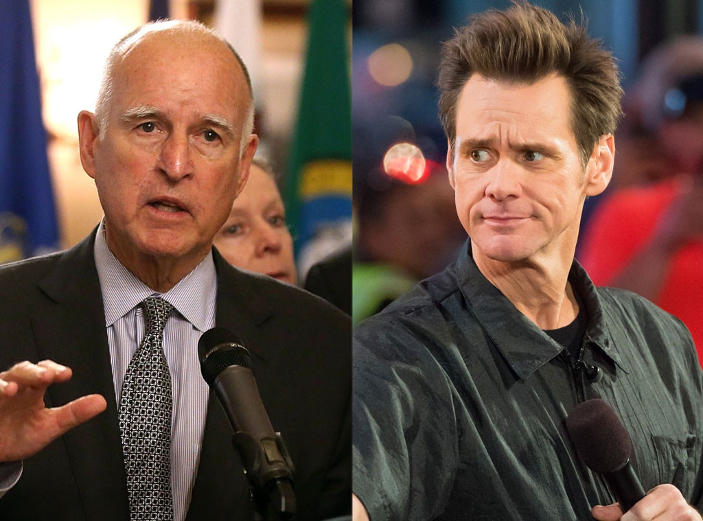 Jerry Brown, Jim Carrey