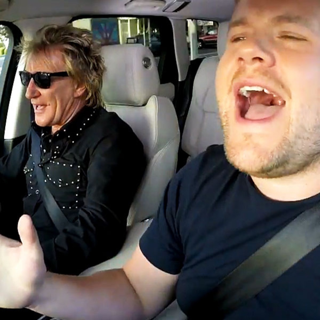 Watch Rod Stewart & A$AP Rocky Sing Carpool Karaoke With James Corden