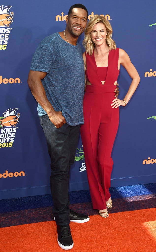 Michael Strahan & Erin Andrews From 2015 Kids' Choice Sports Awards Red ...