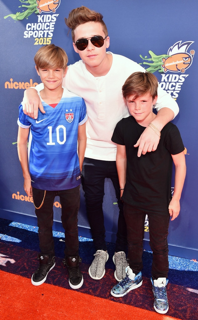 Brooklyn Beckham, Romeo Beckham, Cruz Beckham, Nickelodeon Kids' Choice Sports Awards