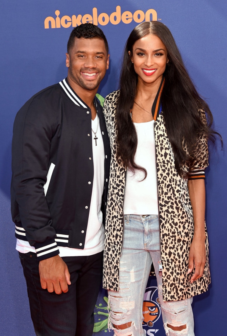 Russell Wilson, Ciara, Nickelodeon Kids' Choice Sports Awards