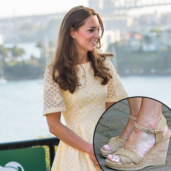 Schutz Dollie Sandals in Clay worn by Kate Middleton in July 2016