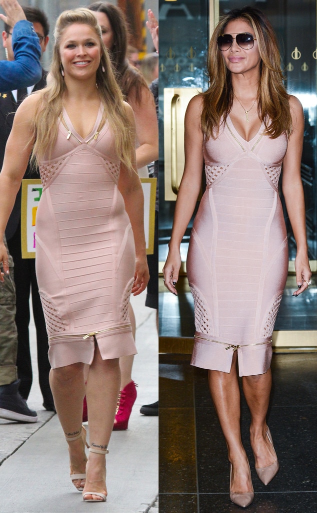 Ronda Rousey and Nicole Scherzinger Wear the Same Bandage Dress!