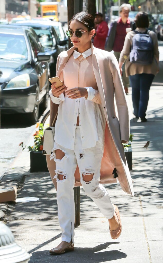 Blushing from Vanessa Hudgens' Street Style | E! News