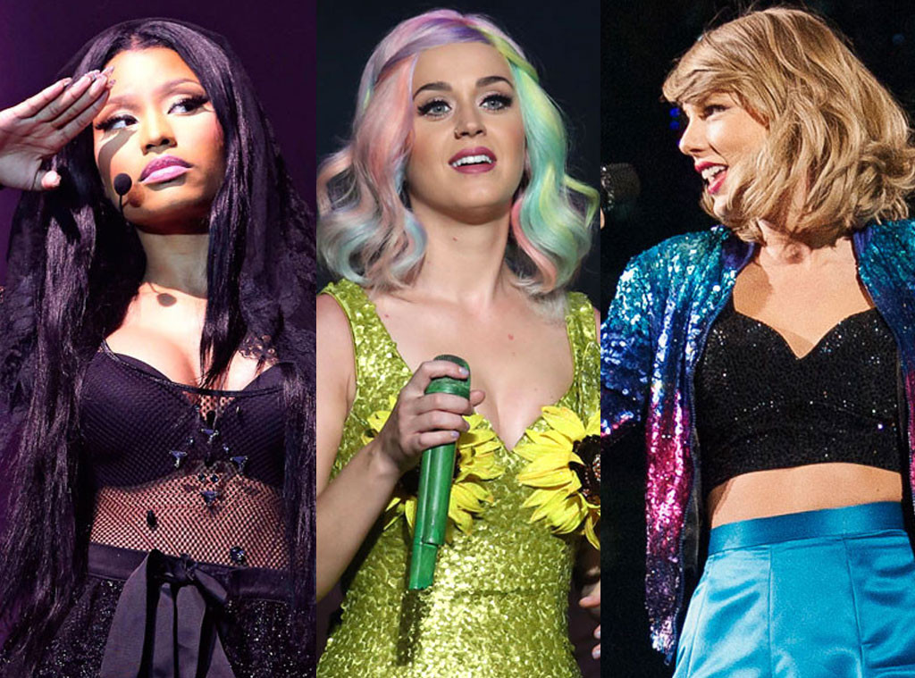 Nicki Minaj, Taylor Swift, Katy Perry