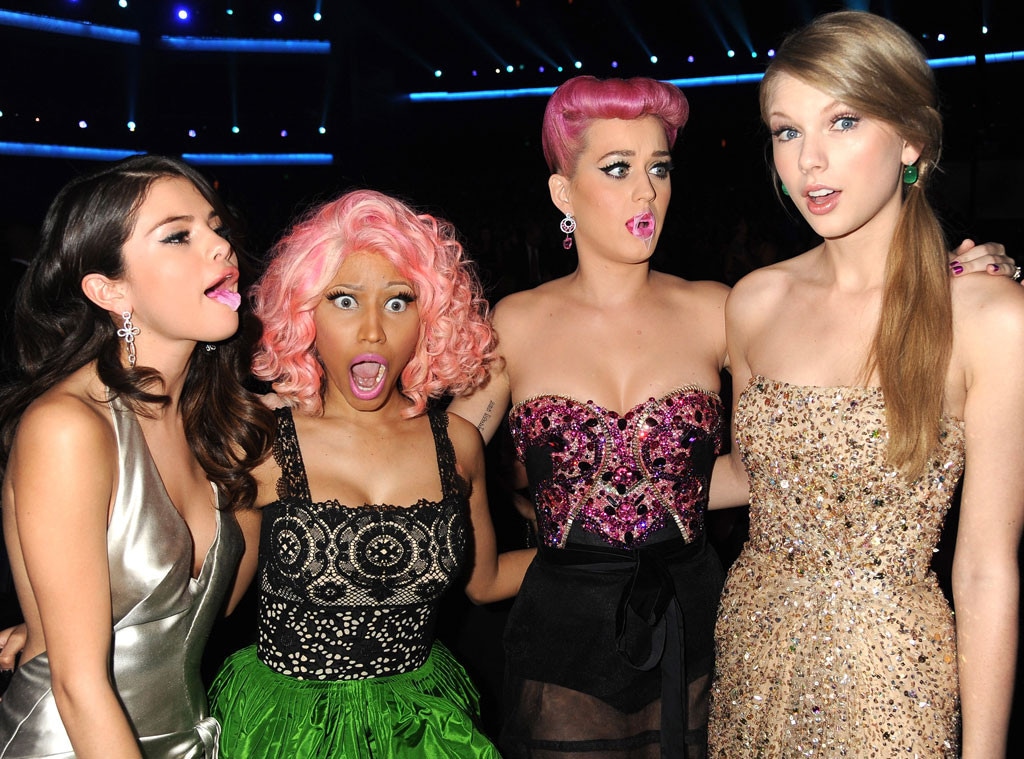 Selena Gomez, Nicki Minaj, Katy Perry, Taylor Swift