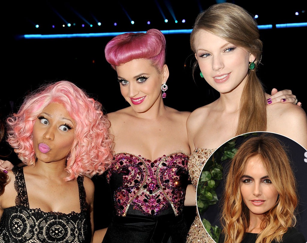 Camilla Belle, Nicki Minaj, Katy Perry, Taylor Swift