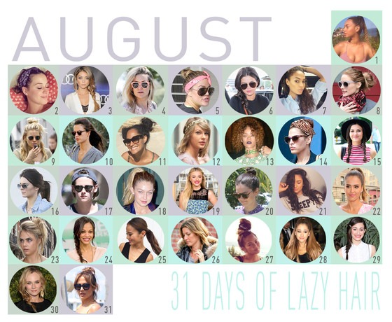 Too Hot To Care A Month Of Lazy Girl Hairdos For August E News