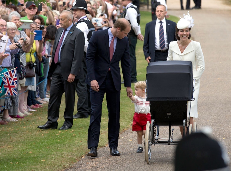 Prince William, Duchess of Cambridge, Prince George, Princess Charlotte, Christening