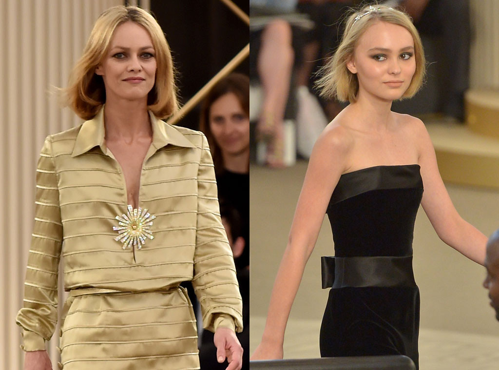 Lily-Rose Depp, Vanessa Paradis, Chanel Paris Fashion Week