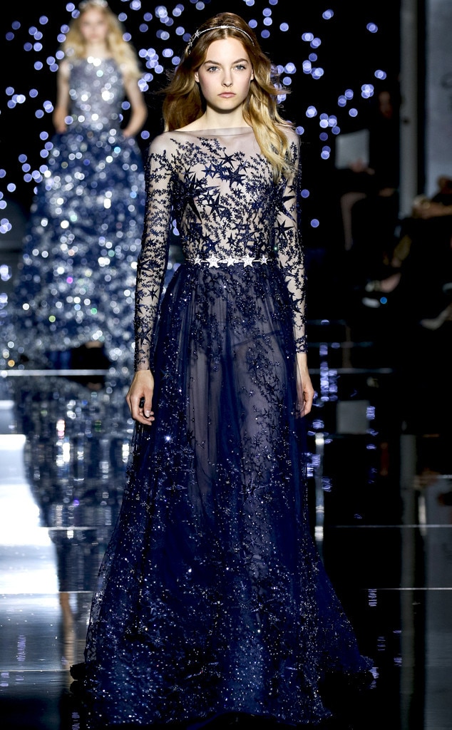 midnight blue starry night debut gown