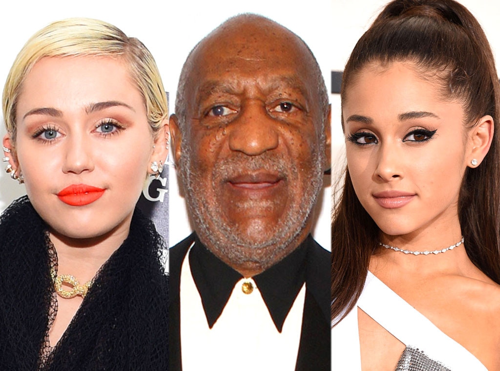 Miley Cyrus, Bill Cosby, Ariana Grande