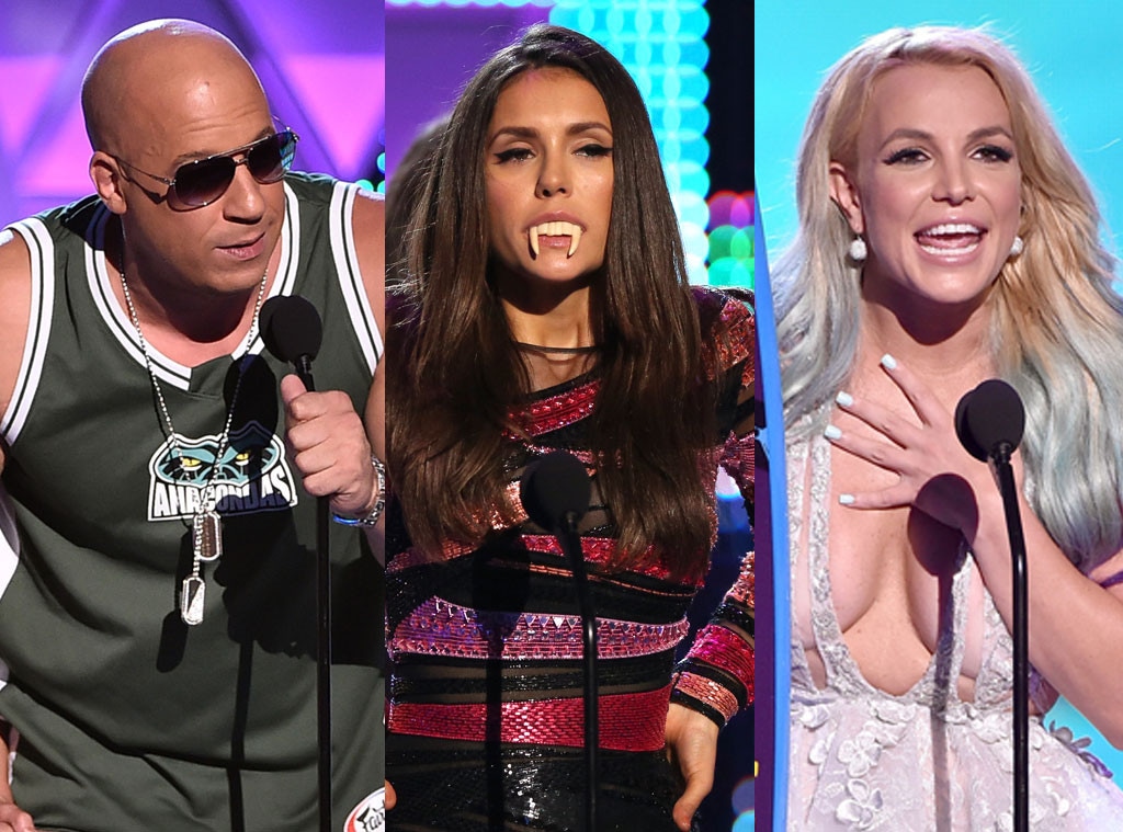Britney Spears, Teen Choice Awards 2015, Vin Diesel, Nina Dobrev