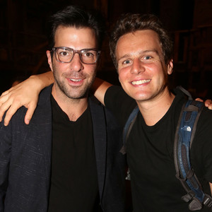 Zachary Quinto Reunites With Ex-Boyfriend Jonathan Groff at His ...