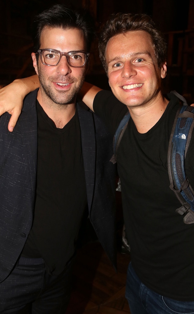 Zachary Quinto Reunites With ExBoyfriend Jonathan Groff at His