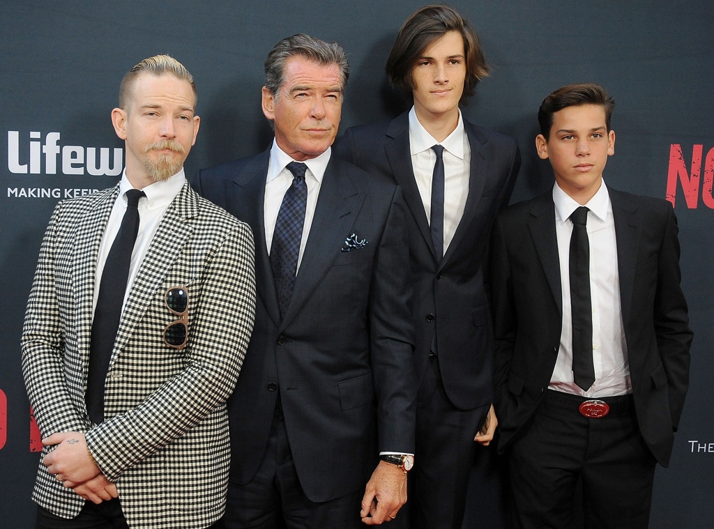 Sean Brosnan, Pierce Brosnan, Dylan Brosnan, Paris Brosnan