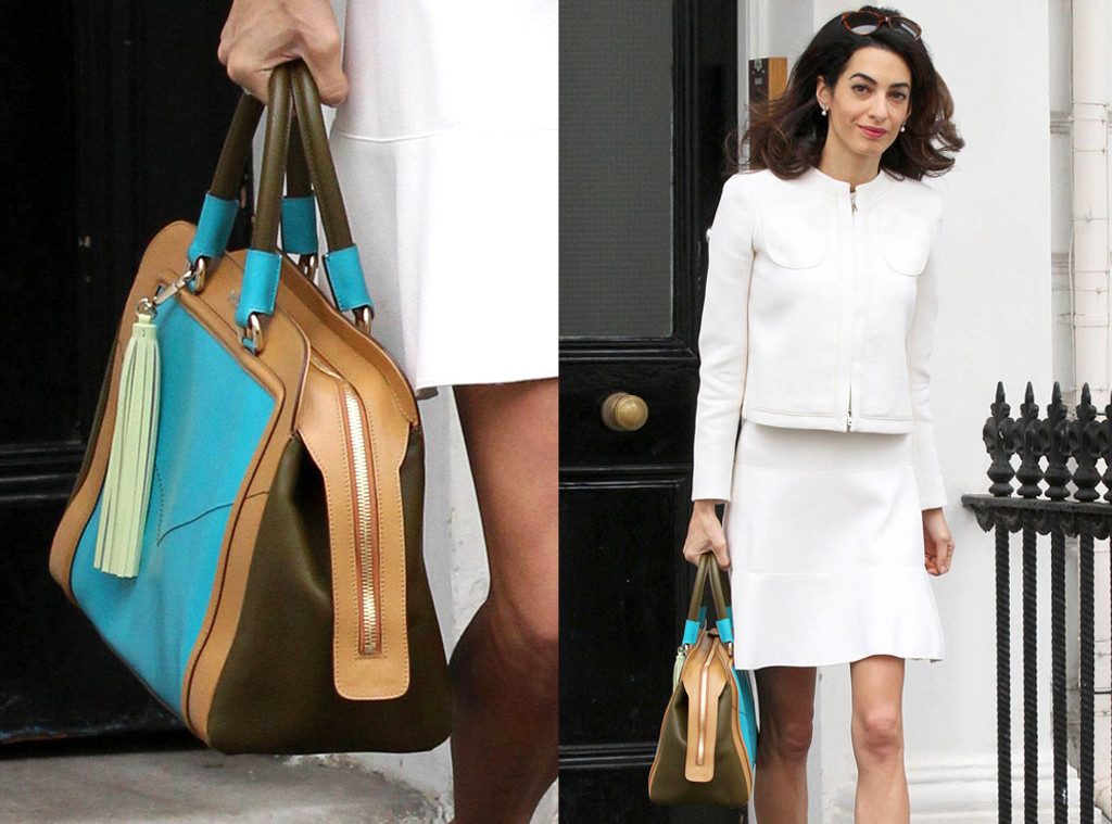 Look! Amal Clooney Steps Out With a Lego Purse in London