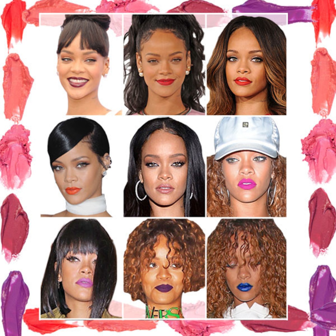 So Rihanna Loves Her Some Rainbow Lipstick Colors - E! Online