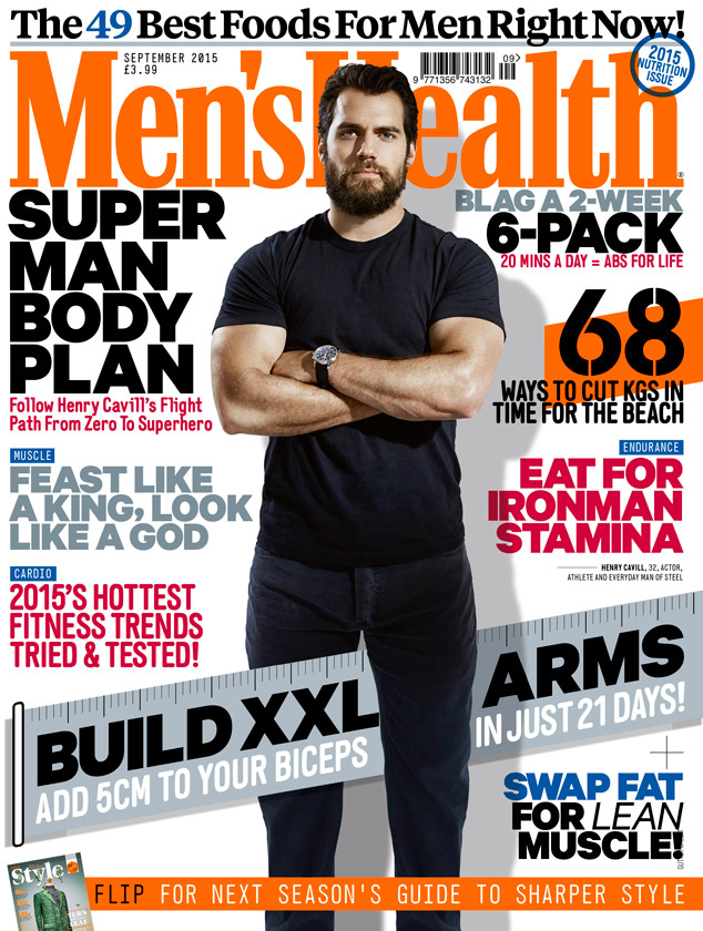 Henry Cavill Mens Health Uk From 2015 September Issue Covers E News 5194