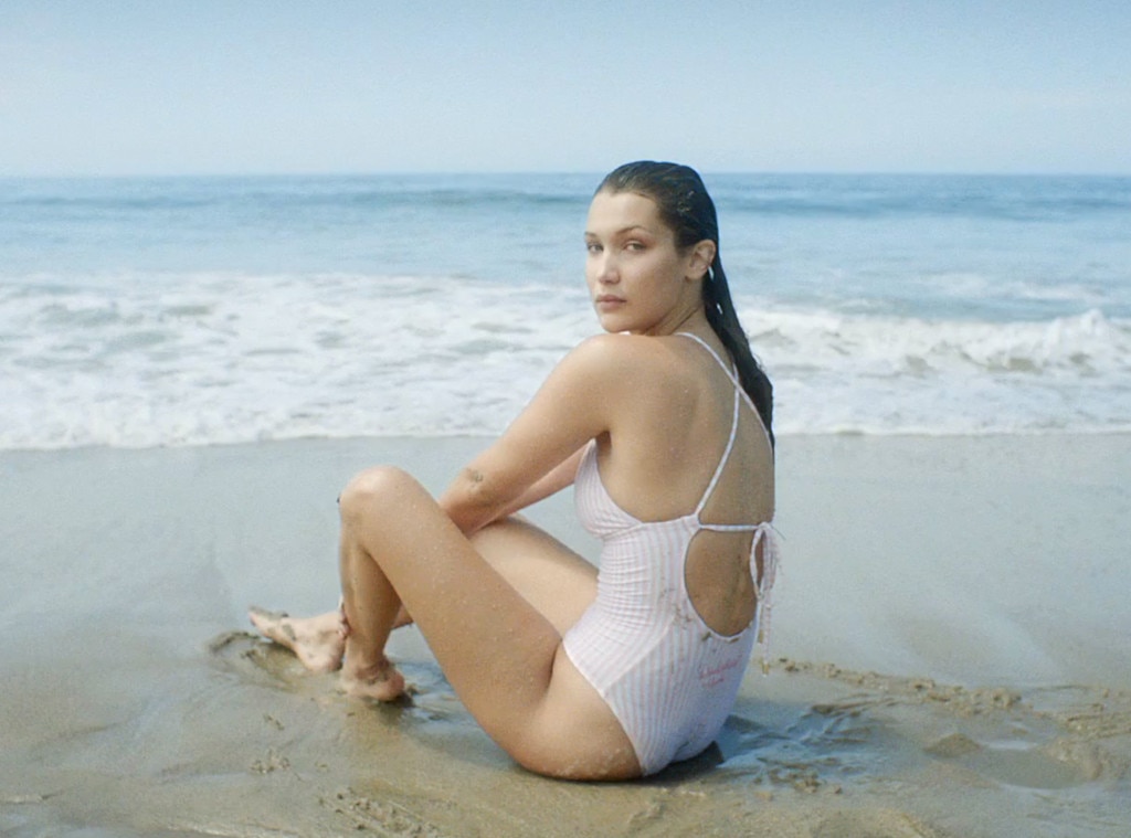 Bella Hadid Wears Sexy Swimsuit Jokes About L.A. People Watch